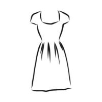 vestido de dibujo vectorial vector