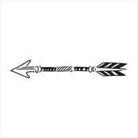 boho arrow vector sketch