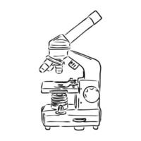 microscope vector sketch