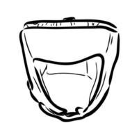 boxing helmet vector sketch