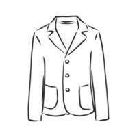 bosquejo del vector de la chaqueta del traje