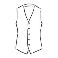 vest vector sketch