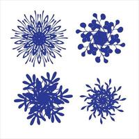 snowflake rosette vector sketch