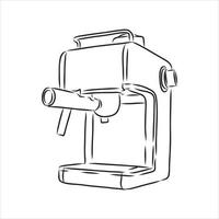 coffee maker vector sketch