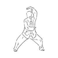 qigong vector sketch