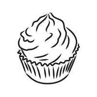 cupcake vector sketch