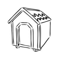 doghouse vector sketch