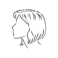 human profile vector sketch