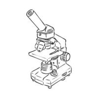 microscope vector sketch