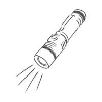 flashlight vector sketch