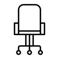 Chair Line Icon vector