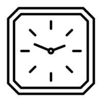 Clock Line Icon vector