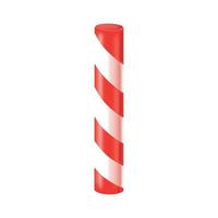 Red and white striped candy stick