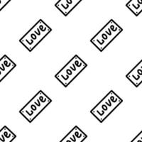 inscription love seamless pattern vector