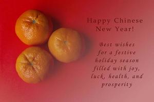 imagen conceptual del año nuevo chino con texto foto
