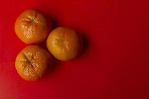 Concept image of the chinese new year. Mandarin orange photo