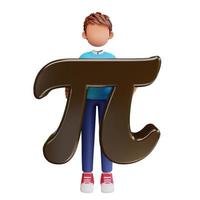 Pi day with cute boys photo