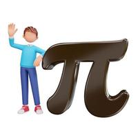 Pi day with cute boys photo