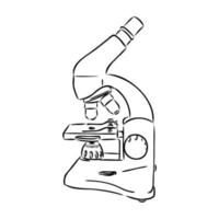 microscope vector sketch