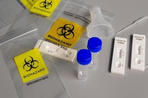 Lab card kit tested NEGATIVE for coronavirus virus photo