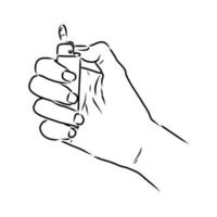 lighter vector sketch