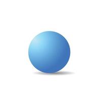 blue ball on white background. Outline paths for easy outlining. Great for templates, icon background, interface buttons. vector