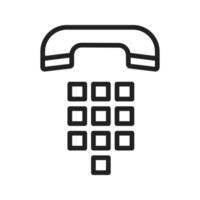 Dial Pad Flat Color Icon vector