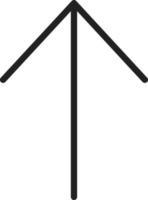 UP Arrow Line Icon vector