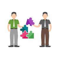 Management Skills Flat Color Icon vector