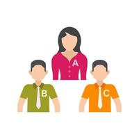 Meeting Management Flat Color Icon vector