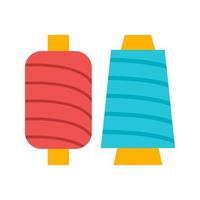 Spools of Thread Flat Color Icon vector