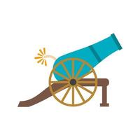 Cannon Flat Color Icon vector