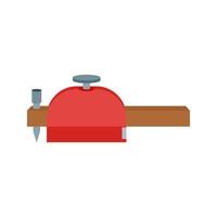 Scribe Gauge Flat Color Icon vector