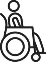 Disable Aid Flat Color Icon vector