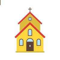 Church Building I Flat Color Icon vector