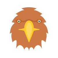 Eagle Face Flat Color Icon vector