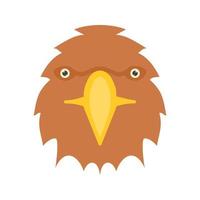 Eagle Face Flat Color Icon vector