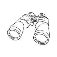 binoculars vector sketch