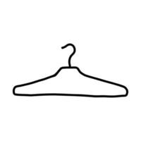 clothes hanger vector sketch