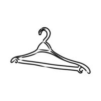 clothes hanger vector sketch