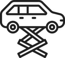 Car Service Line Icon vector