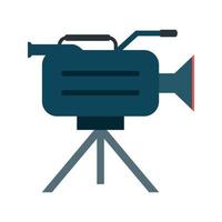 Camera on Stand Flat Color Icon vector