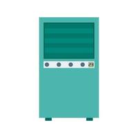 Mobile Air Conditioner Flat Color Icon vector