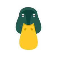 Duck Face Flat Color Icon vector