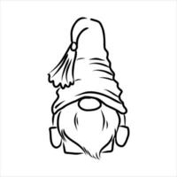 gnome vector sketch