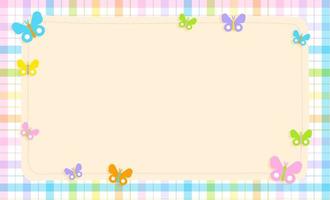 Pastel Flags - Landscape Page Border