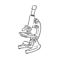 microscope vector sketch