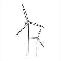 wind generator vector sketch