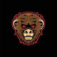 Monkey Mascot Logo vector