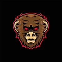 Monkey Mascot Logo vector